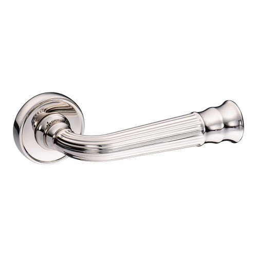 Дверная ручка HA132RO14 PN DESPINA цвет глянцевый никель 2 штуки Дверная ручка HA132RO14 PN DESPINA цвет глянцевый никель 2 штуки