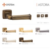 Дверная ручка HA133RO13 OSM ASTORIA цвет старое матовое серебро 2 штуки 