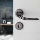 Дверная ручка HA135RO12 CR ZOE цвет глянцевый хром 2 штуки 