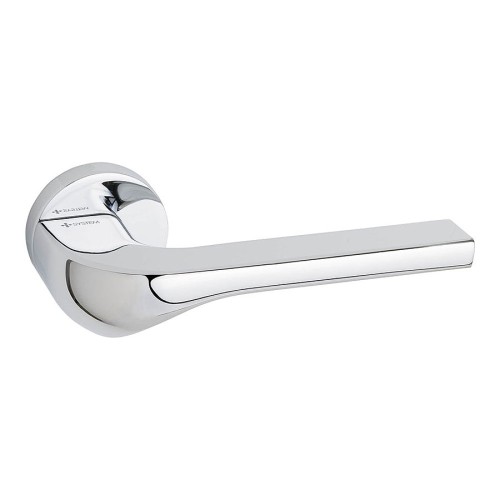 Дверная ручка HA137RO12 CR ATEN цвет глянцевый хром 2 штуки Дверная ручка HA137RO12 CR ATEN цвет глянцевый хром 2 штуки