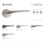 Дверная ручка HA142RO12 CR VARUNA цвет глянцевый хром 2 штуки 