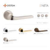 Дверная ручка HA143RO12 BB NETA цвет матовое золото 2 штуки 