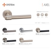 Дверная ручка HA187RO12 AL6 AXEL цвет черный 2 штуки 