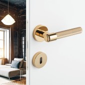 Дверная ручка HA187TRO12 ABM AXEL-T цвет состаренная латунь 2 штуки