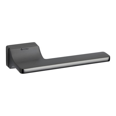 Дверная ручка HA204RO15 BBN TOPAZ цвет черный матовый никель 2 штуки Дверная ручка HA204RO15 BBN TOPAZ цвет черный матовый никель 2 штуки