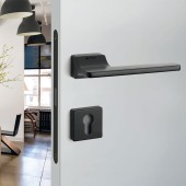 Дверная ручка HA204RO15 AL6 TOPAZ цвет черный 2 штуки