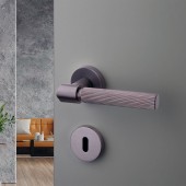 Дверная ручка HA213RO12 ABM AXES-L цвет состаренная латунь 2 штуки 