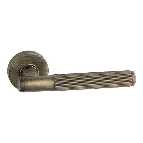 Дверная ручка HA219LRO12 ABM NEPTUN-L цвет состаренная латунь 2 штуки 