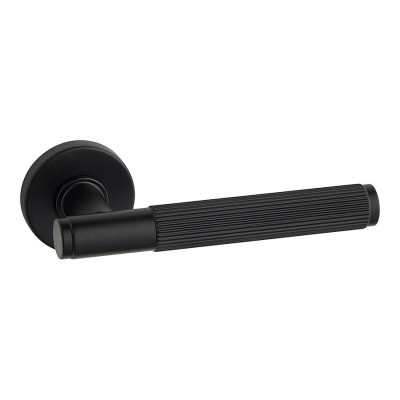 Дверная ручка HA219LRO12 AL6 NEPTUN-L цвет черный 2 штуки 