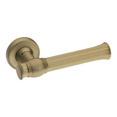 Дверная ручка HA223RO14 GB JULIET цвет матовая латунь 2 штуки