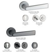 Дверная ручка HA231RO12 BBN ARIEL цвет черный матовый никель 2 штуки