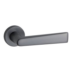 Дверная ручка HA231RO12 BBN ARIEL цвет черный матовый никель 2 штуки Дверная ручка HA231RO12 BBN ARIEL цвет черный матовый никель 2 штуки