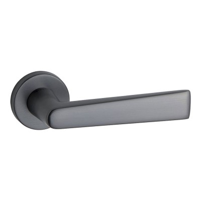 Дверная ручка HA231RO12 BBN ARIEL цвет черный матовый никель 2 штуки