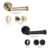 Дверная ручка HA235RO14 GL FIGARO цвет глянцевое золото 2 штуки