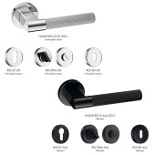 Дверная ручка HA247LRO12 CR LEO-L цвет глянцевый хром 2 штуки Дверная ручка HA247LRO12 CR LEO-L цвет глянцевый хром 2 штуки