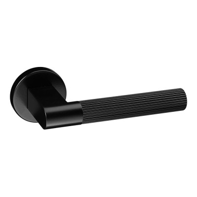 Дверная ручка HA247LRO12 AL6 LEO-L цвет черный 2 штуки Дверная ручка HA247LRO12 AL6 LEO-L цвет черный 2 штуки