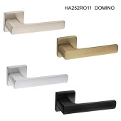 Дверная ручка HA252RO11 AL6 DOMINO цвет черный 2 штуки Дверная ручка HA252RO11 AL6 DOMINO цвет черный 2 штуки