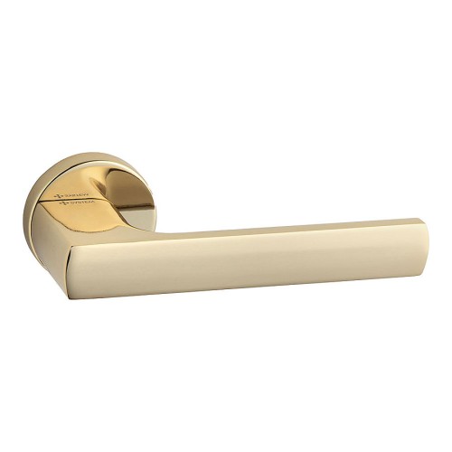 Дверная ручка HA252RO12 GL DOMINO цвет глянцевое золото 2 штуки