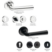 Дверная ручка HA254RO12 CR OTTO цвет глянцевый хром 2 штуки Дверная ручка HA254RO12 CR OTTO цвет глянцевый хром 2 штуки