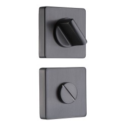 Накладки с поворотной кнопкой RO11W6 BBN ROSET цвет черный матовый никель