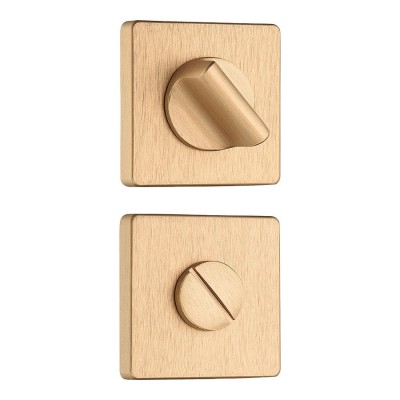 Накладки с поворотной кнопкой RO11W6 ELX5 ROSET цвет брашированная латунь Накладки с поворотной кнопкой RO11W6 ELX5 ROSET цвет брашированная латунь