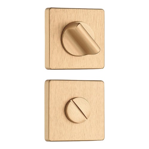 Накладки с поворотной кнопкой RO11W6 ELX5 ROSET цвет брашированная латунь