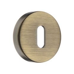 Накладки с цилиндрическим отверстием для ключа RO12N ABM ROSET цвет состаренная латунь 2 штуки         