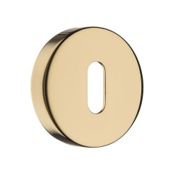 Накладки с цилиндрическим отверстием для ключа RO12N GL ROSET цвет глянцевое золото 2 штуки         