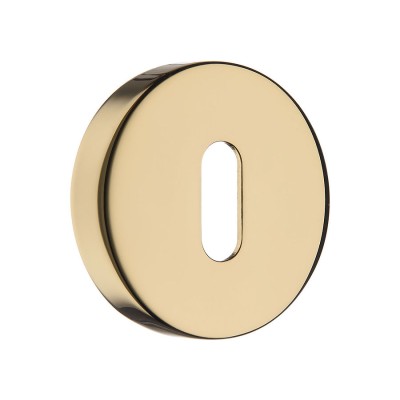 Накладки с цилиндрическим отверстием для ключа RO12N GL ROSET цвет глянцевое золото 2 штуки         