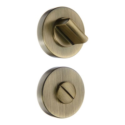 Накладки с поворотной кнопкой RO12W6 ABM ROSET цвет состаренная латунь 2 штуки          