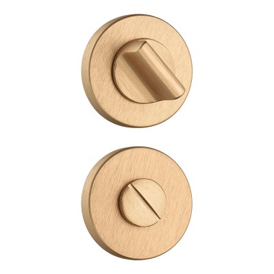 Накладки с поворотной кнопкой RO12W6 ELX5 ROSET цвет брашированная латунь Накладки с поворотной кнопкой RO12W6 ELX5 ROSET цвет брашированная латунь