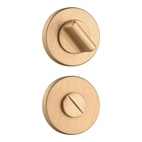 Накладки с поворотной кнопкой RO12W6 ELX5 ROSET цвет брашированная латунь