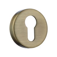 Накладки с цилиндрическим отверстием для ключа RO12Y ABM ROSET цвет состаренная латунь 2 штуки Накладки с цилиндрическим отверстием для ключа RO12Y ABM ROSET цвет состаренная латунь 2 штуки