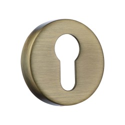 Накладки с цилиндрическим отверстием для ключа RO12Y ABM ROSET цвет состаренная латунь 2 штуки 