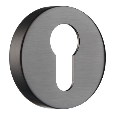 Накладка с цилиндрическим отверстием для ключа RO12Y BBN ROSET цвет черный матовый никель Накладка с цилиндрическим отверстием для ключа RO12Y BBN ROSET цвет черный матовый никель