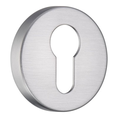 Накладка с цилиндрическим отверстием для ключа RO12Y CBM ROSET цвет брашированный матовый хром