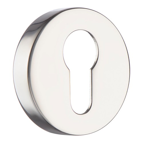 Накладка с цилиндрическим отверстием для ключа RO12Y PN ROSET цвет глянцевый никель