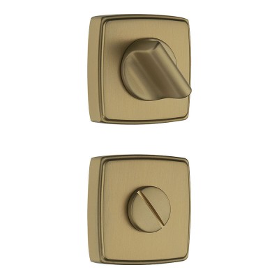 Накладки с поворотной кнопкой RO13W6 GB ROSET цвет матовая латунь
