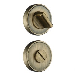 Накладки с поворотной кнопкой RO14W6 ABM ROSET цвет состаренная латунь Накладки с поворотной кнопкой RO14W6 ABM ROSET цвет состаренная латунь