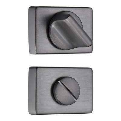 Накладки с поворотной кнопкой RO15W6 BBN ROSET цвет черный матовый никель