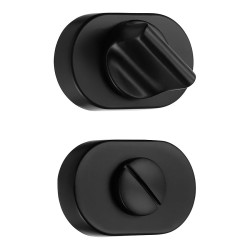 Накладки с поворотной кнопкой RO16W6 AL6 ROSET цвет черный Накладки с поворотной кнопкой RO16W6 AL6 ROSET цвет черный