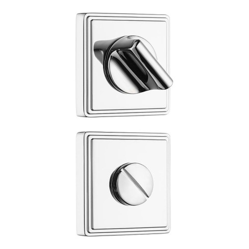 Накладки с поворотной кнопкой RO17W6 CR ROSET цвет глянцевый хром