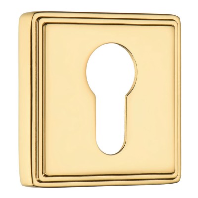 Накладка с цилиндрическим отверстием для ключа RO17Y GL ROSET цвет глянцевое золото