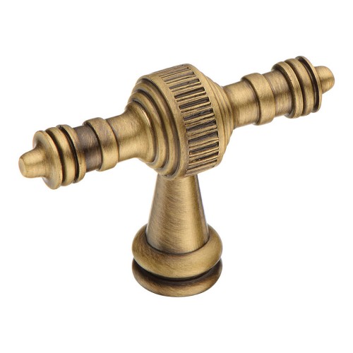 Ручка эксклюзив кнопка 07149-013 состаренная латунь длина 51 мм