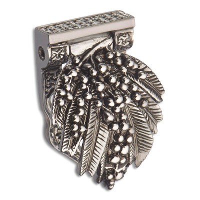 Ручка эксклюзив скоба 07171-055 глянцевый хром с патиной длина 50 мм