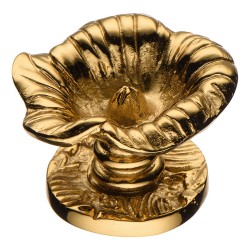 Ручка эксклюзив кнопка цветок 07203-003 цвет глянцевое золото диаметр 35 мм 