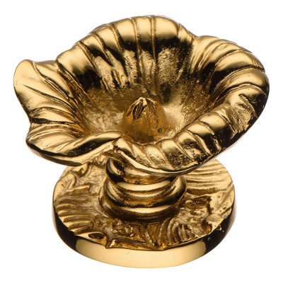 Ручка эксклюзив кнопка цветок 07203-003 цвет глянцевое золото диаметр 35 мм 