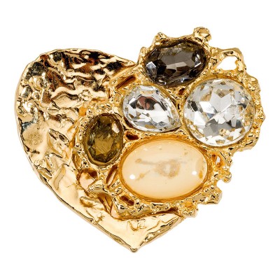 Ручка эксклюзив кнопка 08.32.MO19 Core глянцевое золото 24К кристаллы Сваровски 