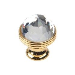 Ручка эксклюзив кнопка 0Z5739.B00.00 глянцевое золото, кристалл Сваровски диаметр 23 мм  