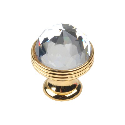 Ручка эксклюзив кнопка 0Z5739.B00.00 глянцевое золото, кристалл Сваровски диаметр 23 мм  